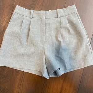 Babaton aritizia 2 grey pleated dress shorts bottoms women’s